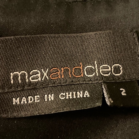 ⭐️HP⭐️Max and Cleo Black and White Dress with Beautiful Purple/Pink Bow - Picture 6 of 11